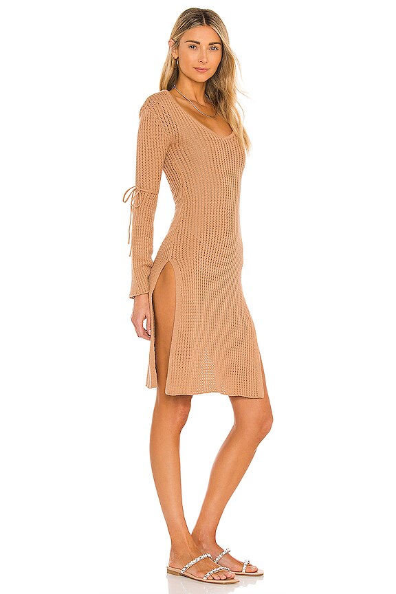 view 2 of 3 Solta Knit Dress in Tan