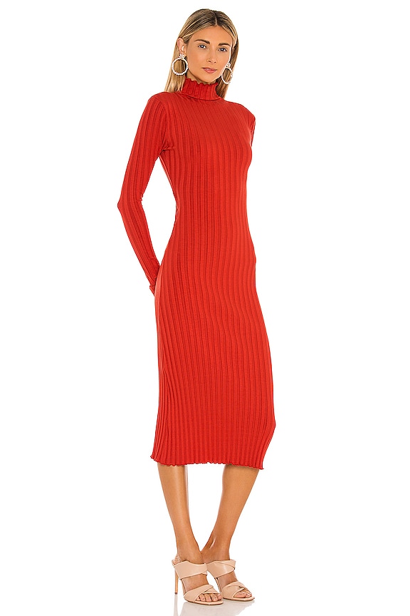 view 2 of 3 VESTIDO MOCK in Spice Red