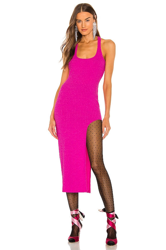 view 2 of 5 ROBE MI-LONGUE NAOMI in Raspberry