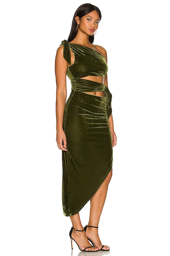 view 2 of 4 Tessa Midi Dress in Dark Green