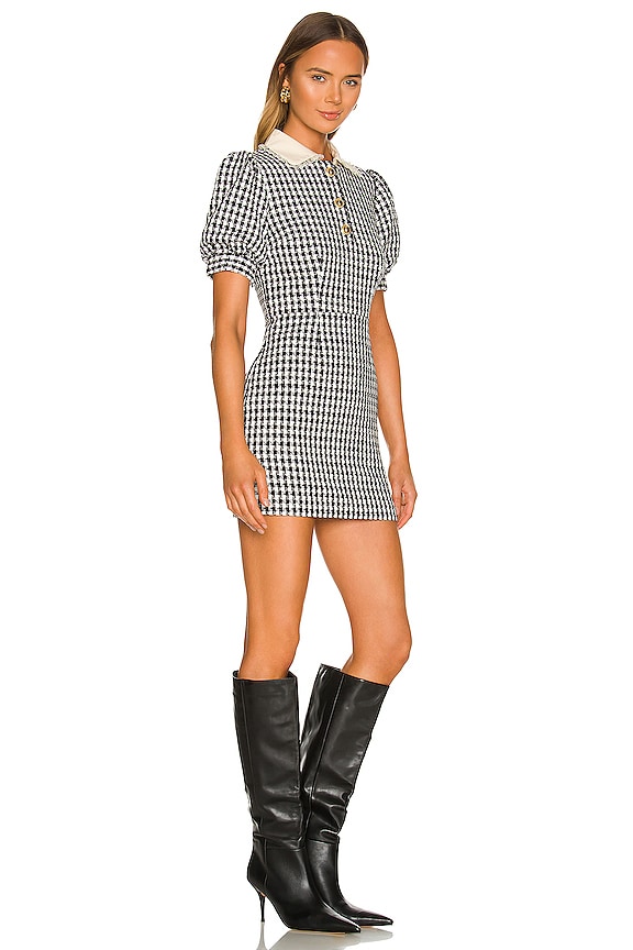 view 2 of 3 Alexandria Mini Dress in Black & White