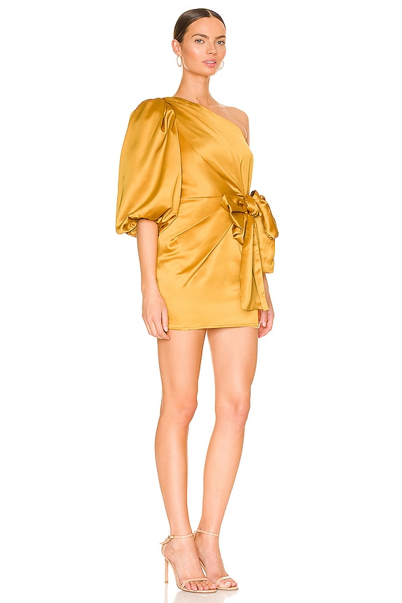 view 2 of 3 VESTIDO KENNEDY in Mustard Yellow