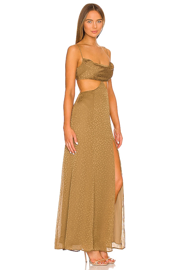 view 2 of 3 МАКСИ ПЛАТЬЕ JAMEY in Gold