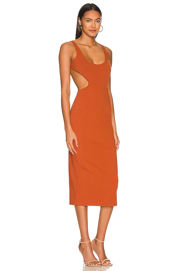 view 2 of 3 Aydin Midi Dress in Rust