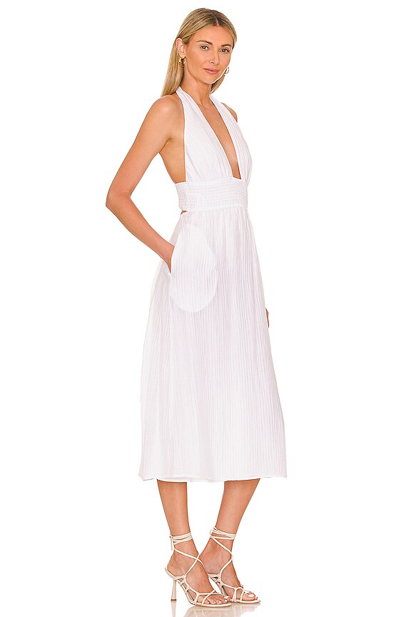 view 2 of 3 Fatima Midi Dress in White