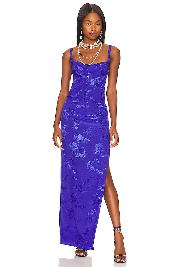 view 2 of 5 VESTIDO LARGO BELLEVUE GOWN in Purple