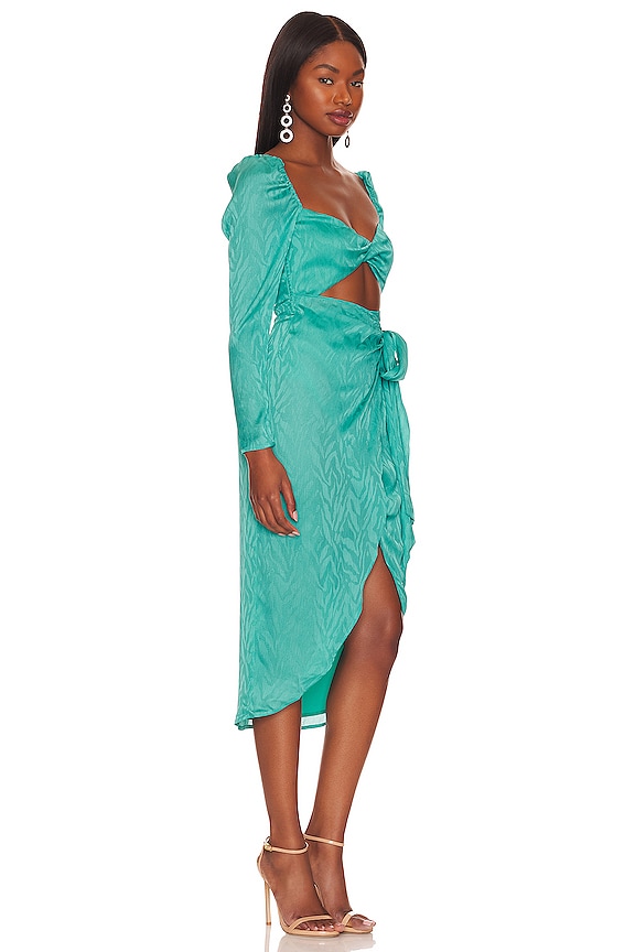 view 2 of 4 CAMPBELL ミディ丈ドレス in Aqua Blue