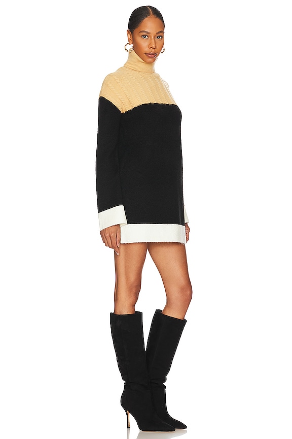 view 2 of 4 Kane Sweater Dress in Nude & Black