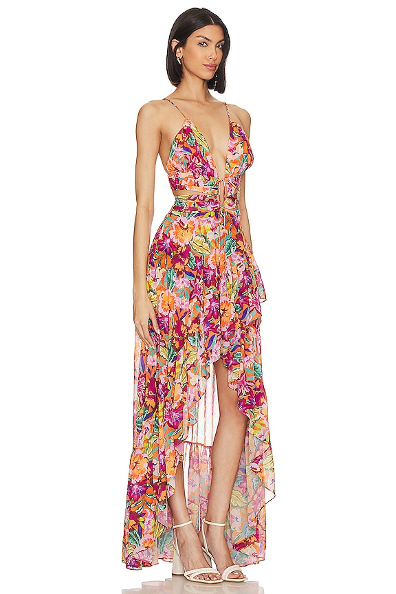 view 2 of 3 x Jetset Christina Fabi Gown in Orange Multi