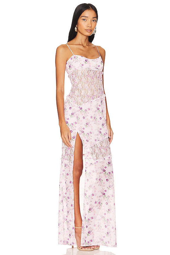 view 2 of 3 KENZIE ガウン in Pink Floral Multi