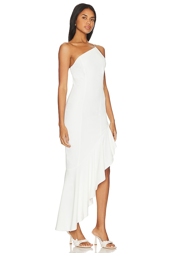 view 2 of 3 Imani Asymmetrical Dress in Opal White