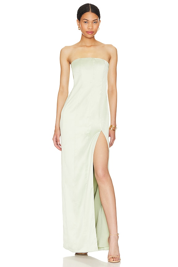 view 2 of 3 Bellamy Gown in Sage Green