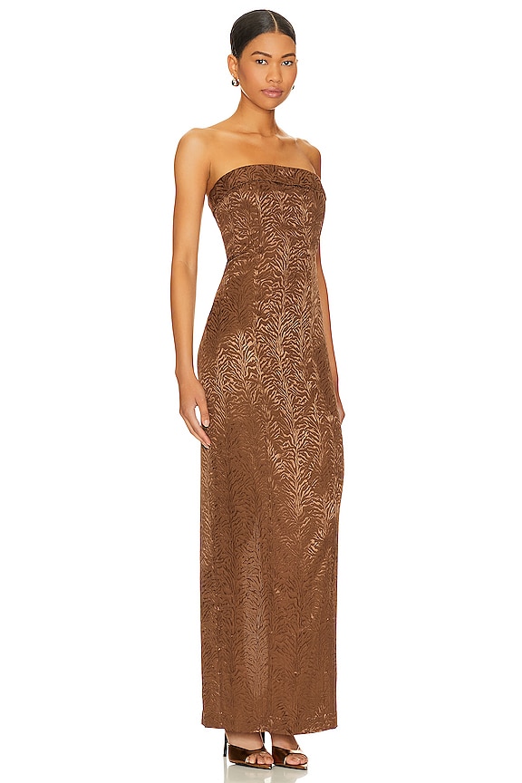 view 2 of 3 Amalia Maxi Dress in Mocha Brown