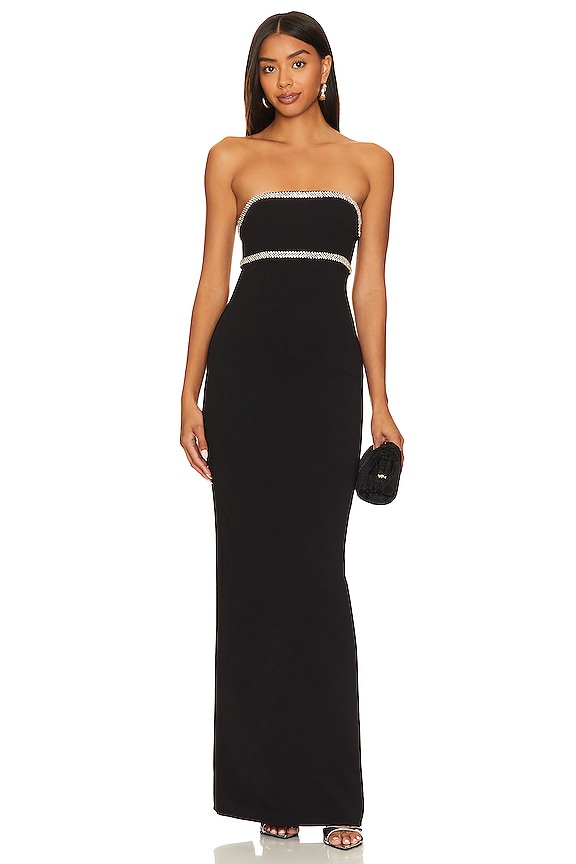 Lovers and Friends x Rachel Cosette Gown in Black | REVOLVE