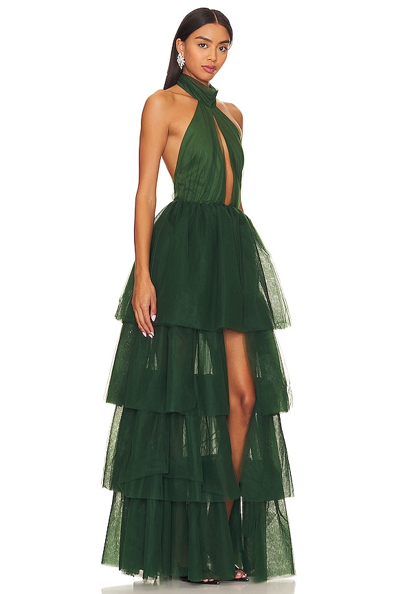 view 2 of 3 JUSTINE 원피스 in Forest Green