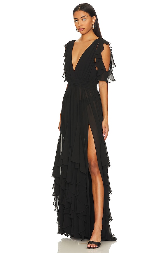 view 2 of 3 ROBE DE SOIRÉE SELENA in Black