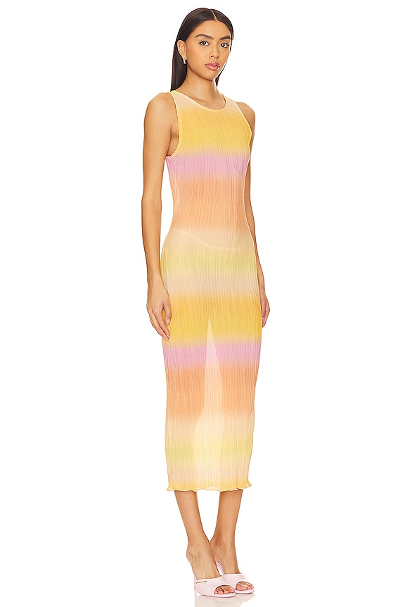 view 2 of 3 VESTIDO GIADA SHEER MIDI in Sherbert Multi