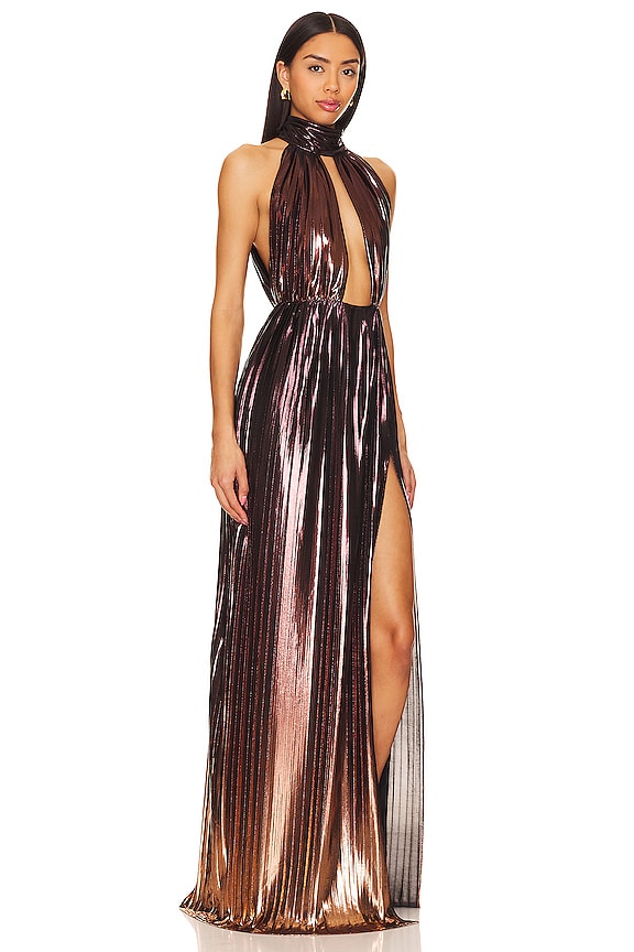 view 2 of 4 ROBE DE SOIRÉE DONNA in Bronze Ombre
