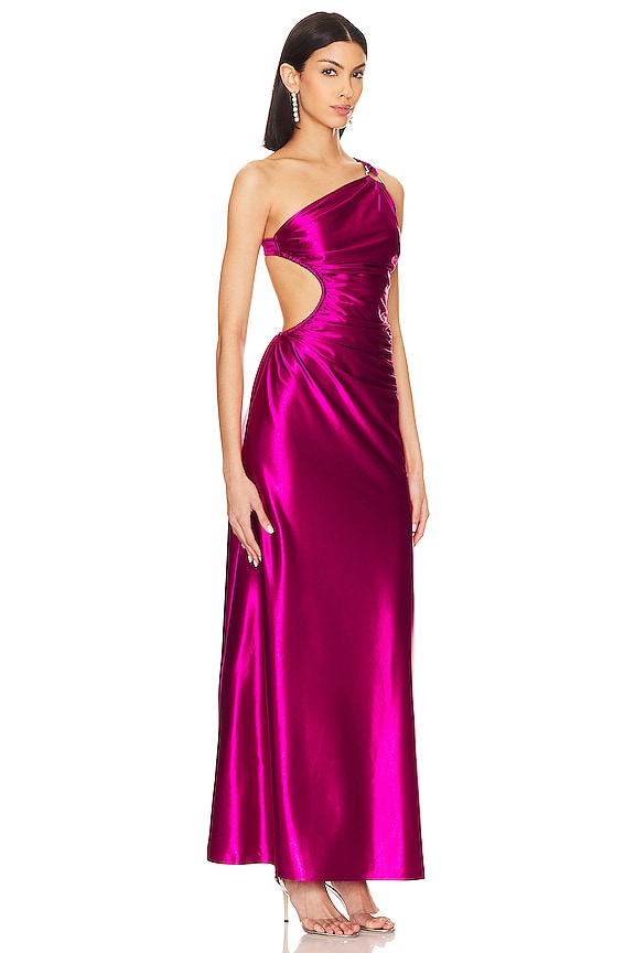 view 2 of 3 MAXIVESTIDO CON CORTE COLETTE in Pink