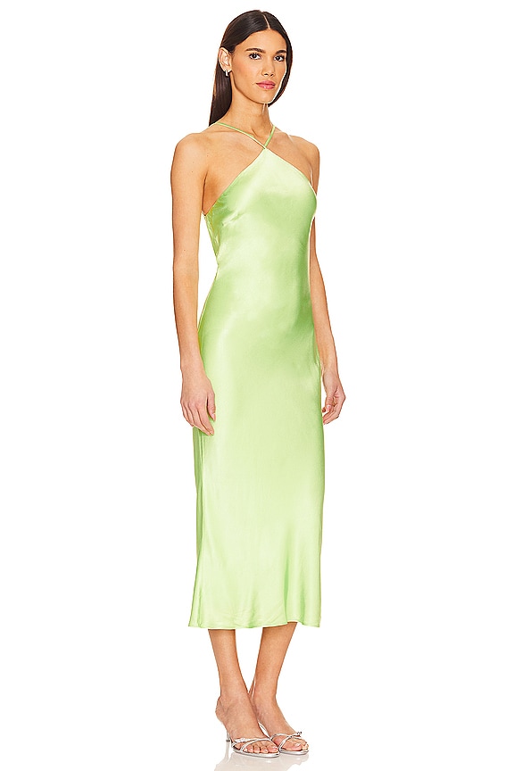 view 2 of 3 Adriana Midi Dress in Lime Green