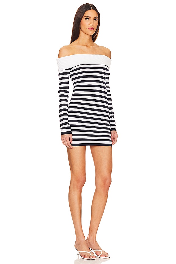 view 2 of 3 Aradi Dress in Navy & White