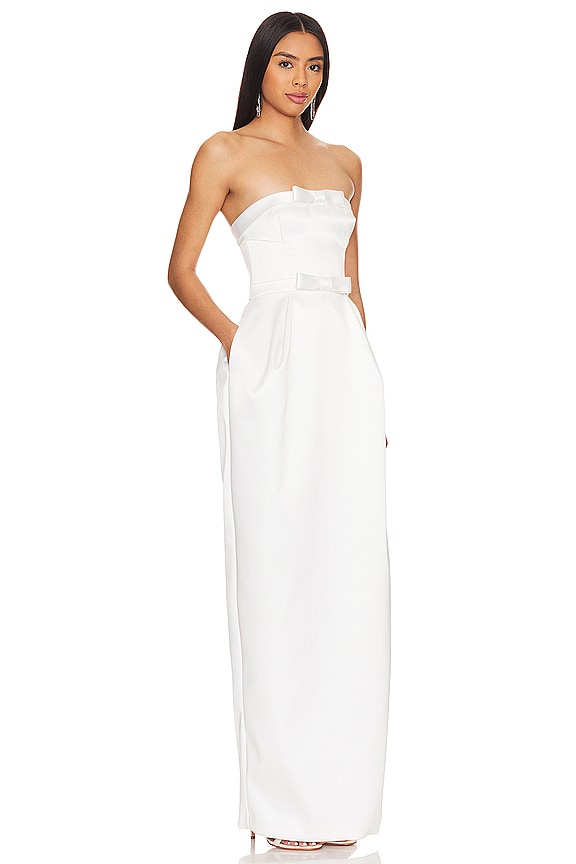 view 2 of 3 Scarlett Gown in White