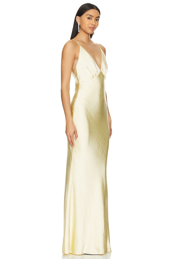 view 2 of 3 VESTIDO LARGO ALANI in Baby Yellow