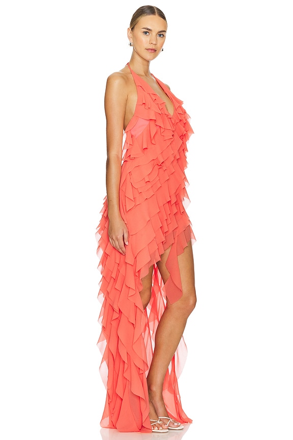 view 2 of 3 VESTIDO LARGO PALOMA in Peach