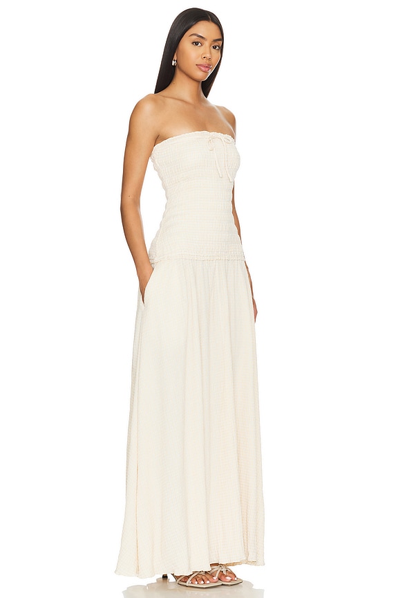 view 2 of 5 GALE MAXI ドレス in Neutral Gingham