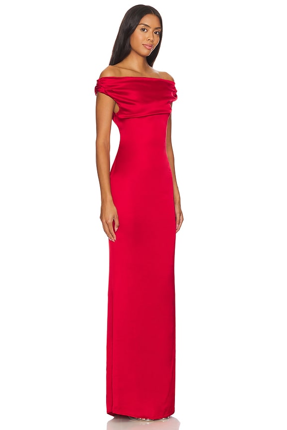 view 2 of 3 Mariam Gown in Red