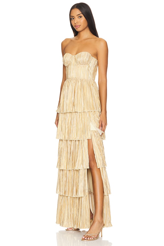 view 2 of 4 Hattie Gown in Gold
