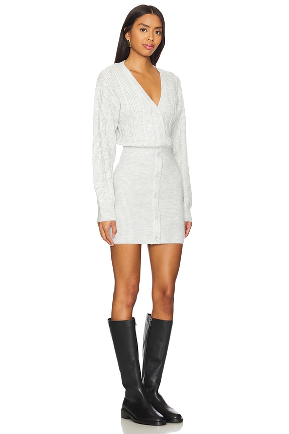 view 2 of 3 Brylee Mini Dress in Heather Grey