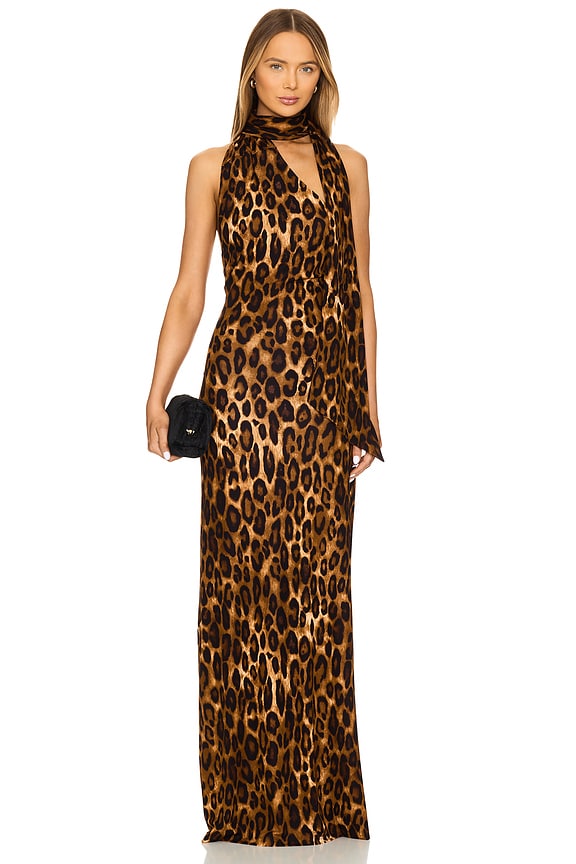 view 2 of 4 Sarah Gown in Leopard