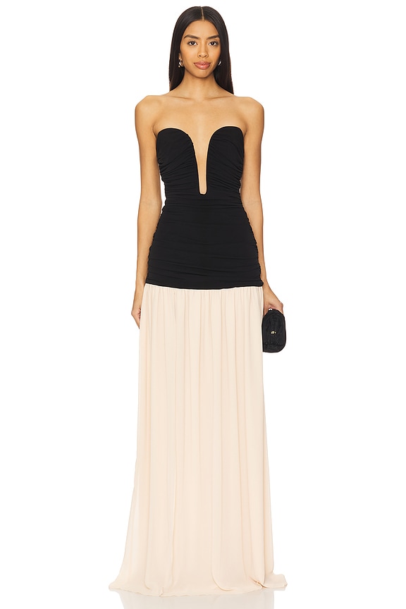 view 2 of 4 Ari Gown in Black & Ivory