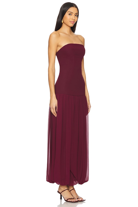view 2 of 3 Laken Dress in Maroon