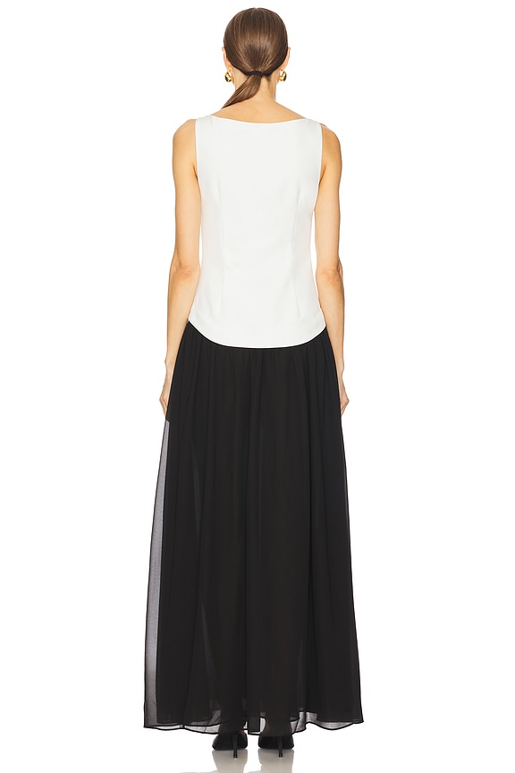 Suki Maxi Dress in Black & White View 3 of 3