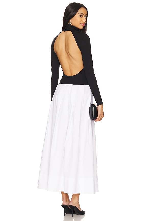 view 1 of 4 Sol Midi Dress in Black & White