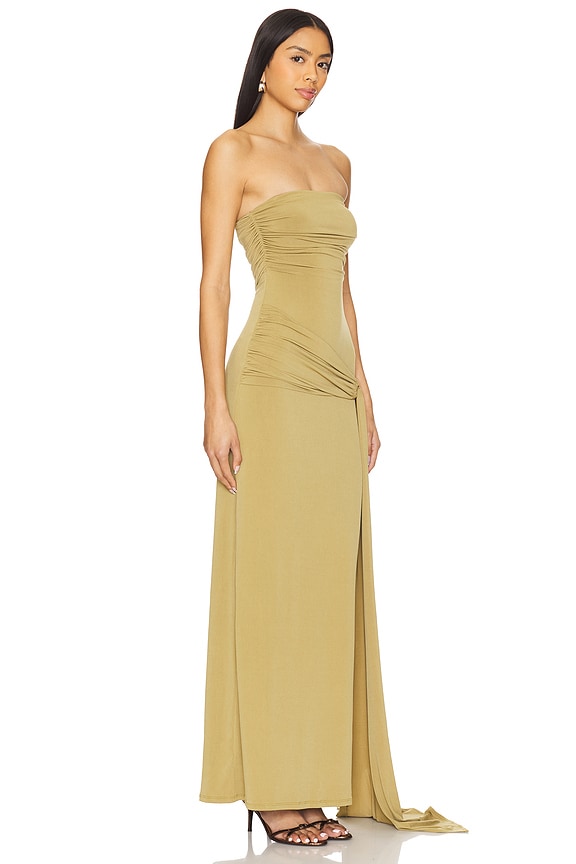 view 2 of 4 ROBE DE SOIRÉE ADLEY in Moss Green