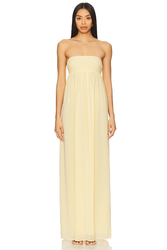 view 2 of 4 x Emma Rose Soleil Gown in Butter Yellow