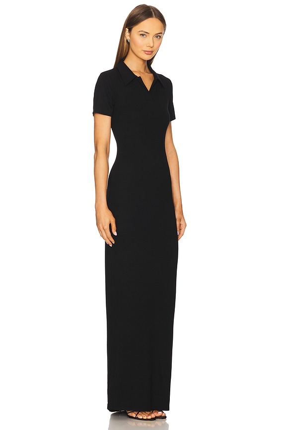 view 2 of 3 x Emma Rose Margo Polo Maxi Dress in Black