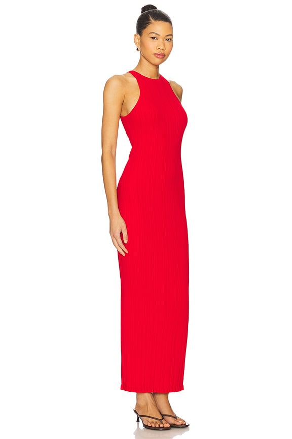 view 2 of 3 Dover Rib Midi Dress in Red