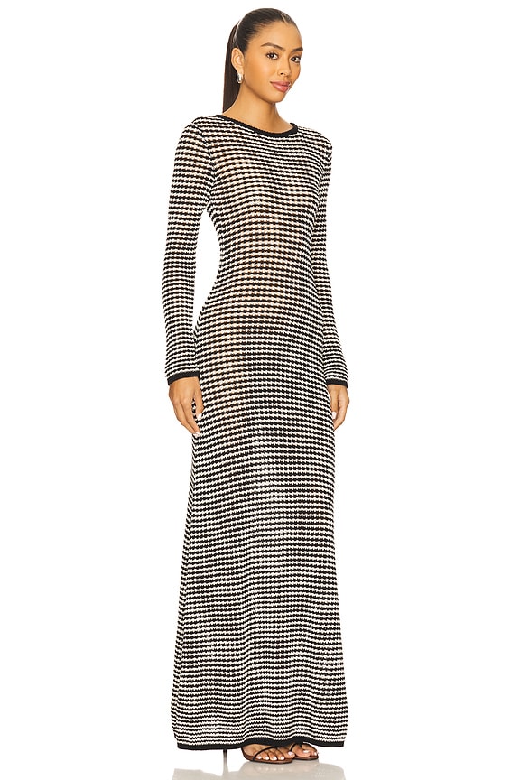 view 2 of 4 Brienne Maxi Dress in Black & White