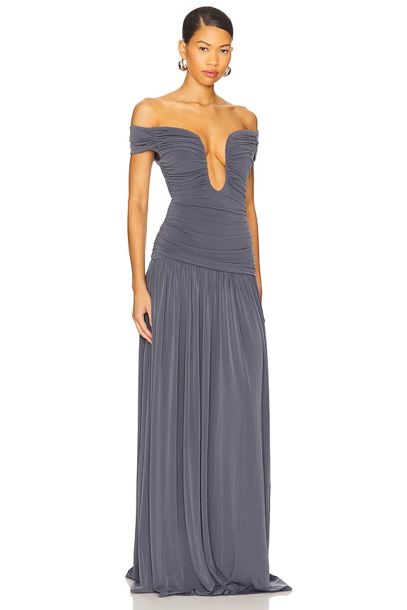 view 2 of 3 Alizee Gown in Slate Grey