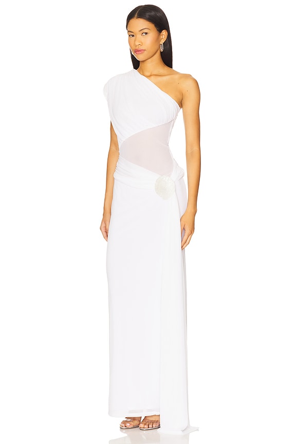 view 2 of 4 x Yhasmina Ferrara Lea Gown in White
