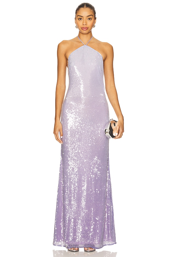 view 1 of 4 Lena Gown in Midnight Purple Ombre
