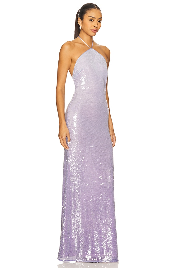 view 2 of 4 Lena Gown in Midnight Purple Ombre