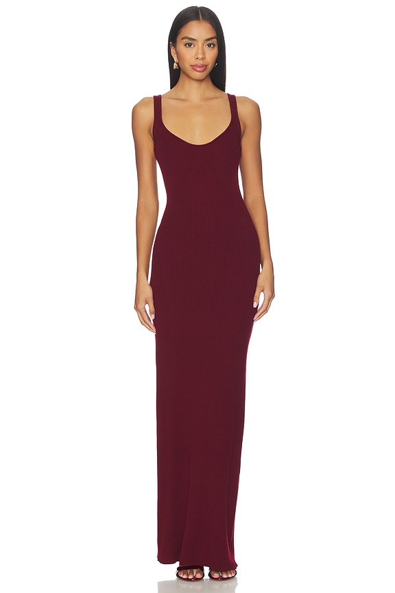 view 2 of 4 Aura Rib Maxi Dress in Windsor Wine