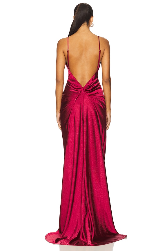 Lovers and Friends Sloane Gown in Oxblood