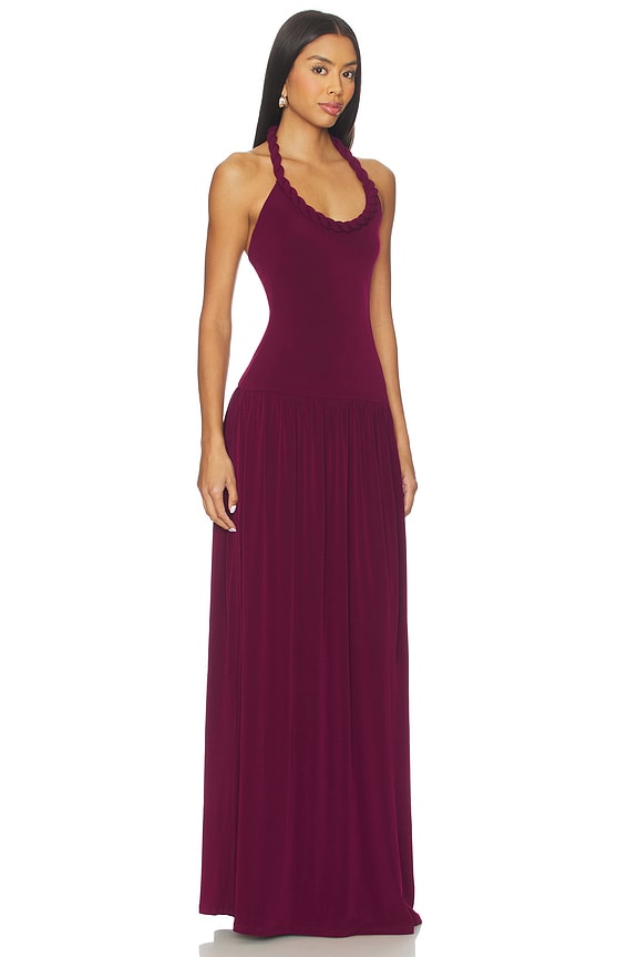 view 2 of 3 ROBE DE SOIRÉE MEGAN in Wine