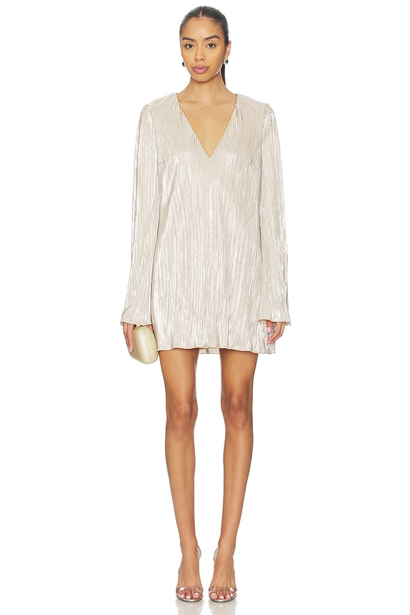 view 2 of 5 Kit Mini Dress in Champagne Metallic